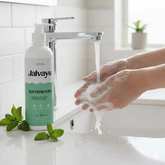 Jalvayu Mint Handwash | Plant-Based, Bio-Enzyme Hand Wash | Natural Germ Protection with Refreshing Mint Fragrance