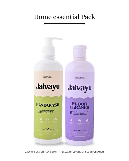 Home Essential Pack – Jalvayu Lemon Hand Wash & Lavender Floor Cleaner | Safe & Plant-Based Care