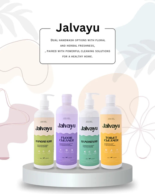 Family Monthly Combo Pack – Lemon & Mint Handwash, Lavender Floor Cleaner & Jasmine Toilet Cleaner for Complete Home Hygiene