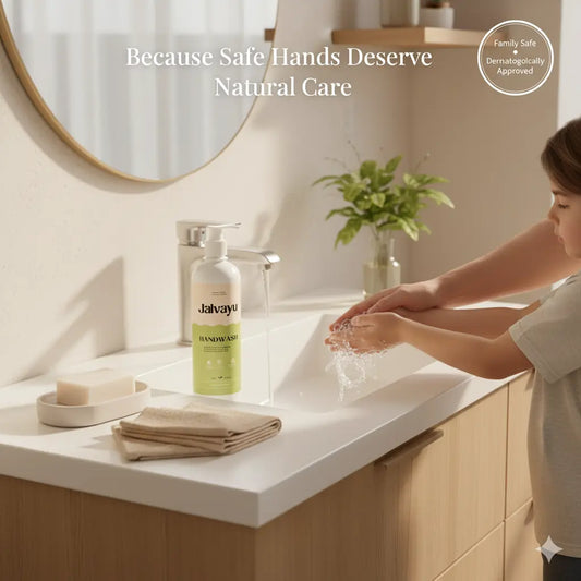 Jalvayu Lemon Handwash – Plant-Based, Gentle & Non-Toxic (Pack of 2 | 500ml each)